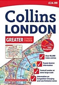 Collins London Greater Street Finder: A4 Edition (Hardcover, 20, Twentieth Editi)