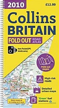 Collins Fold Out Road Atlas 2010 Britain (Paperback, Spiral)