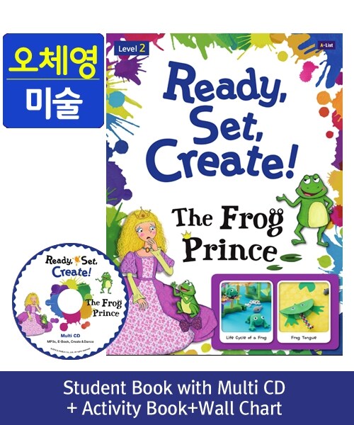 [중고] Pack-Ready, Set, Create ! 2 : The Frog Prince (SB+Multi CD+AB+Wall Chart)