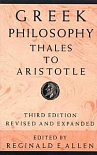 Greek Philosophy (Paperback, 3, Revised and Exp)