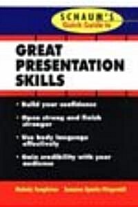 [중고] Schaum‘s Quick Guide to Great Presentations (Paperback)