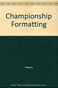 Cortez Peters Championship Formatting (Hardcover)