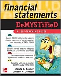 Financial Statements Demystified: A Self-Teaching Guide: A Self-Teaching Guide (Paperback)