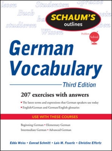 Schaums Outline of German Vocabulary, 3ed (Paperback, 3)