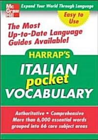 Harraps Italian Pocket Vocabulary (Paperback, POC, Bilingual)