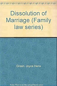 Dissolution of Marriage (Hardcover)