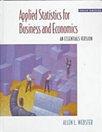 [중고] Applied Statistics for Business and Economics (Hardcover, Disk, 3rd)