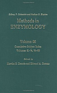 Cumulative Subject Index, Volumes 61-74, 76-80: Volume 95 (Hardcover)