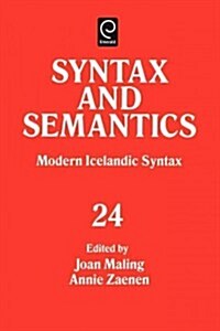 Modern Icelandic Syntax (Paperback)