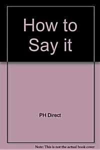 How to Say It (CD-ROM) (Other)