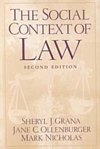 The Social Context of Law (Paperback, 2, Revised)
