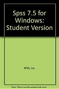 Spss 7.5 for Windows Student Version (Paperback)