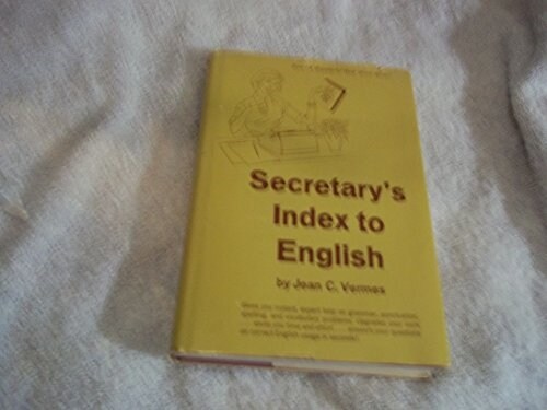 Secretarys Index to English (Hardcover)