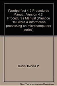 Wordperfect 4.2 Procedures Manual (Paperback)