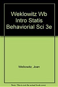 Introductory Statistics for the Behavioral Sciences (Paperback, 3rd, Workbook)