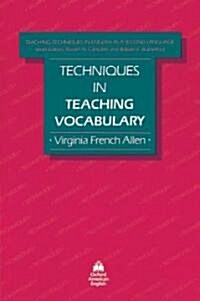 [중고] Techniques in Teaching Vocabulary (Paperback)