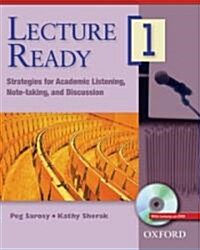 Lecture Ready 1 Student Book with DVD: Strategies for Academic Listening, Note-Taking, and Discussion (Paperback, Stu)