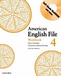 American English File Level 4: Workbook with Multi-ROM Pack (Package)