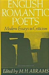 [중고] English Romantic Poets: Modern Essays in Criticism (Paperback, 2)