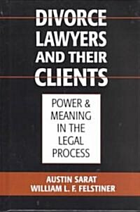 Divorce Lawyers and Their Clients: Power and Meaning in the Legal Process (Hardcover)