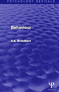 Behaviour (Psychology Revivals) (Paperback)