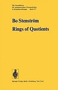 Rings of Quotients: An Introduction to Methods of Ring Theory (Hardcover)
