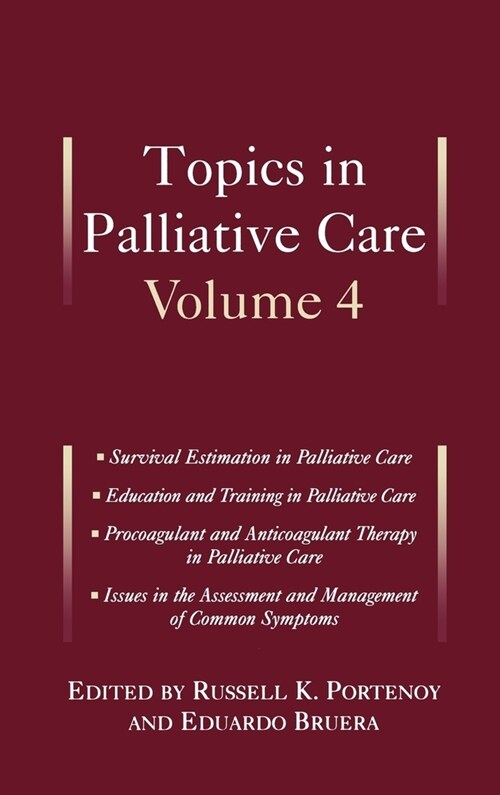 Topics in Palliative Care: Volume 4 (Hardcover)