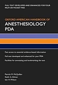 Oxford American Handbook of Anesthesiology PDA (CD-ROM)