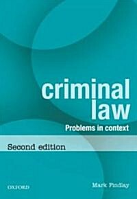 Criminal Law: Problems in Context (Paperback, 2, Revised)