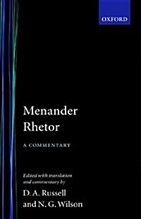 Menander Rhetor (Hardcover)