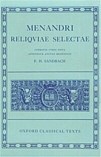 Menander Reliquiae Selectae (Paperback, Revised ed)