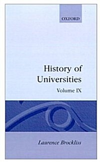 History of Universities: Volume IX: 1990 (Hardcover)