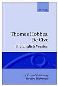 De Cive: The English Version (Hardcover)