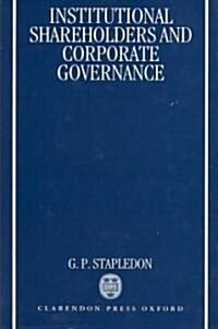 Institutional Shareholders and Corporate Governance (Hardcover)
