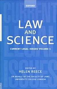 Law and Science : Current Legal Issues 1998: Volume 1 (Hardcover)