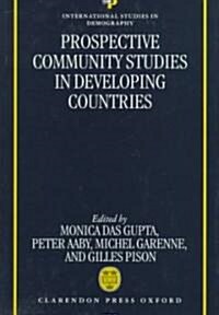 Prospective Community Studies in Developing Countries (Hardcover)
