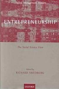 Entrepreneurship : The Social Science View (Hardcover)