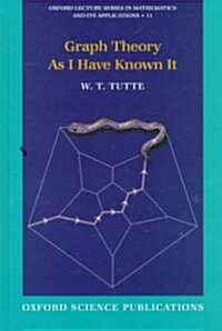 Graph Theory As I Have Known It (Hardcover)