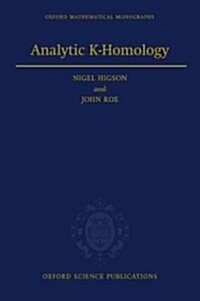 Analytic K-Homology (Hardcover)