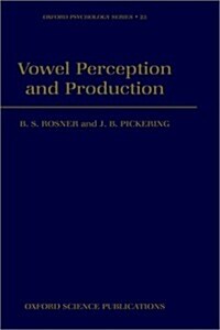 Vowel Perception and Production (Hardcover)