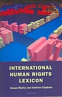 International Human Rights Lexicon (Paperback)