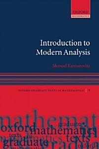 [중고] Introduction to Modern Analysis (Paperback)