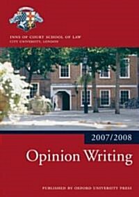 Opinion Writing 2007-08 (Paperback)