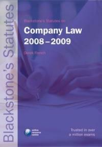 Blackstone's statutes on company law 2008-2009 / 12th ed