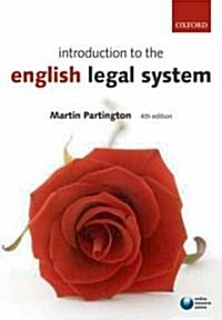 An Introduction To The English Legal System (Paperback, 4th)