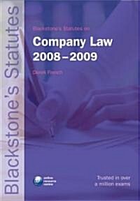 Blackstones Statutes on Company Law 2008-2009 (Paperback, 12th)