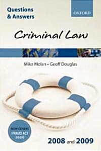 Criminal Law 2008 and 2009 (Paperback)