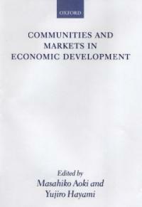 Communities and markets in economic development