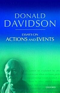 Essays on Actions and Events : Philosophical Essays Volume 1 (Hardcover)