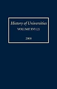 History of Universities : Volume XVI/2 (Hardcover)